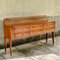 Italian Wooden Sideboard with Brass Feet and Handles, 1950s, Image 1