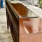 Italian Wooden Sideboard with Brass Feet and Handles, 1950s, Imagen 4