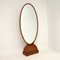 French Art Deco Free Standing Mirror in Walnut, Image 11