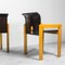 Vintage Chairs in Wood in the Style of Tobia & Afra Scarpa, 1970s, Set of 4, Image 3