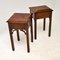 Antique Chippendale Style Mahogany Bedside Tables, Set of 2, Imagen 12