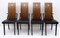 Postmodern Dining Chairs by Pierre Cardin, Italy, 1980s, Set of 4 2