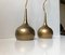 Vintage Brass Pendant Lamps by Hans-Agne Jakobsson for Markaryd, 1960s, Set of 2 3