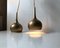 Vintage Brass Pendant Lamps by Hans-Agne Jakobsson for Markaryd, 1960s, Set of 2 4