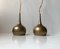 Vintage Brass Pendant Lamps by Hans-Agne Jakobsson for Markaryd, 1960s, Set of 2, Image 7