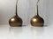 Vintage Brass Pendant Lamps by Hans-Agne Jakobsson for Markaryd, 1960s, Set of 2 1