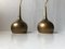 Vintage Brass Pendant Lamps by Hans-Agne Jakobsson for Markaryd, 1960s, Set of 2, Image 1