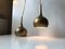 Vintage Brass Pendant Lamps by Hans-Agne Jakobsson for Markaryd, 1960s, Set of 2 2
