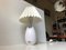 Vintage Danish White Ceramic Table Lamp by Per Rehfeld for Søholm 7