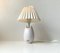 Vintage Danish White Ceramic Table Lamp by Per Rehfeld for Søholm 2