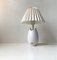 Vintage Danish White Ceramic Table Lamp by Per Rehfeld for Søholm 1