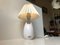 Vintage Danish White Ceramic Table Lamp by Per Rehfeld for Søholm, Imagen 6