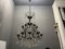 Large Wrought Iron Crystal Chandelier, 1920s, Imagen 1