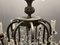 Large Wrought Iron Crystal Chandelier, 1920s, Imagen 7