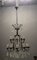 Large Wrought Iron Crystal Chandelier, 1920s, Imagen 12
