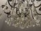 Large Wrought Iron Crystal Chandelier, 1920s, Imagen 4