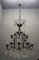 Large Wrought Iron Crystal Chandelier, 1920s, Image 5