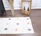 Vintage Turkish Handmade Flatweave Oushak Runner Rug in White & Brown Wool 7