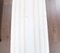 Vintage Turkish Handmade Oushak Runner in White Wool with Stripes 5