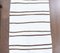 Vintage Turkish Handmade Oushak Runner in White Wool with Stripes, Image 5