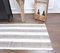 Vintage Turkish Handmade Kilim Runner in White & Gray Wool 7