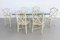 Italian Dining Chairs & Table in Varnished Bamboo, 1970s, Set of 7 2