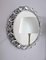 Round Backlit Wall Mirror with Chrome and Crystal Glass by Bakalowits, 1960s, Imagen 3