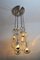 Glass and Chrome Cascade Chandelier or Pendant Lamp from Doria, 1980 6