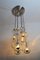 Glass and Chrome Cascade Chandelier or Pendant Lamp from Doria, 1980, Imagen 6