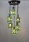 Italian Chrome and Crystal Glass Pendant with Six Lights from Fontana Arte, 1960s, Image 2