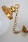 Mid-Century Italian Murano Glass Globe Pendant Lamp with Brass Details 14