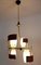 Mid-Century Modern Italian Teak and Glass Chandelier, 1960s 11