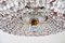 Lámpara de araña italiana modernista en cascada de cristal de Murano de latón y cristal, Imagen 9