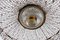 Lámpara de araña italiana modernista en cascada de cristal de Murano de latón y cristal, Imagen 10