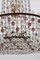 Italienischer Jugendstil Handgefertigter Murano Glas Wasserfall Kronleuchter aus Messing und Kristallglas 8