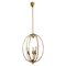 Mid-Century Italian Brass Pendant Lamp in Minimalist Style, 1950s, Image 1