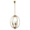 Mid-Century Italian Brass Pendant Lamp in Minimalist Style, 1950s, Imagen 1