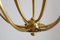 Mid-Century Italian Brass Pendant Lamp in Minimalist Style, 1950s, Imagen 6