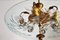 Italian Brass and Crystal Glass Chandelier, 1950s, Imagen 14