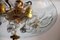 Italian Brass and Crystal Glass Chandelier, 1950s, Imagen 5