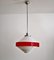 Mid-Century Italian Pendant Lamp in Acrylic Aluminum and Brass by Stilnovo, 1950s, Image 13