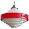 Mid-Century Italian Pendant Lamp in Acrylic Aluminum and Brass by Stilnovo, 1950s, Image 1