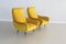 Vintage Italian Armchairs in Yellow Velvet and Brass with Stiletto Feet, 1950s, Set of 2 19