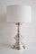 Italian Silver Plated Bronze Table Lamp, 1970s 13