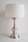 Italian Silver Plated Bronze Table Lamp, 1970s, Immagine 13