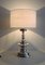 Italian Silver Plated Bronze Table Lamp, 1970s, Image 11