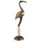 Italian Brass Heron or Crane, 1970s 1