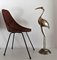 Italian Brass Heron or Crane, 1970s, Immagine 2