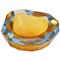 Murano Crystal Glass Sommerso Ashtray by Flavio Poli, Italy, 1950 1