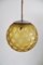 Italian Art Deco Pendant Lamp with Frosted Glass Globe, 1940s 10